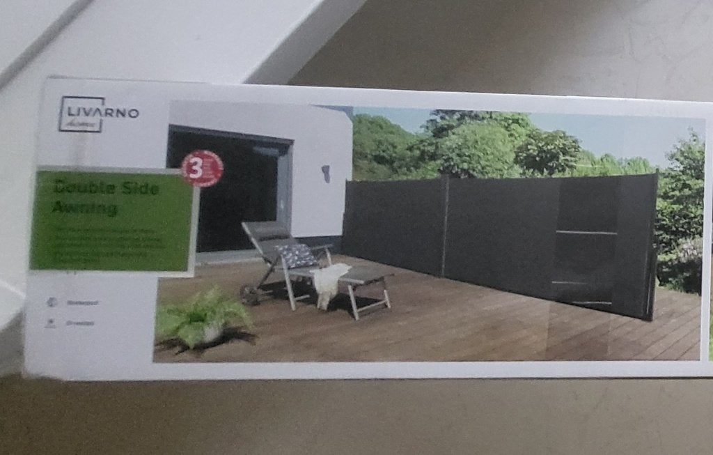 Tuinscherm NIEUW IN DOOS, Tuin en Terras, Ophalen, Kunststof, Nieuw, 200 cm of meer