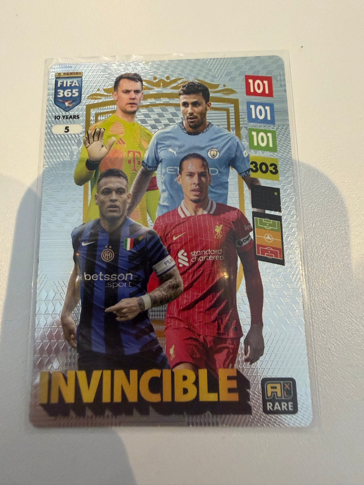 Fifa 365 Panini Invincible Kaart - Zeldzaam & Nieuw (Van Dij, Ophalen of Verzenden, Nieuw, Plaatje