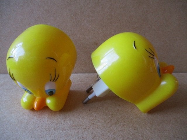 adv10476 tweety bedlampje 1, Ophalen, Looney Tunes, Gebruikt, Overige typen