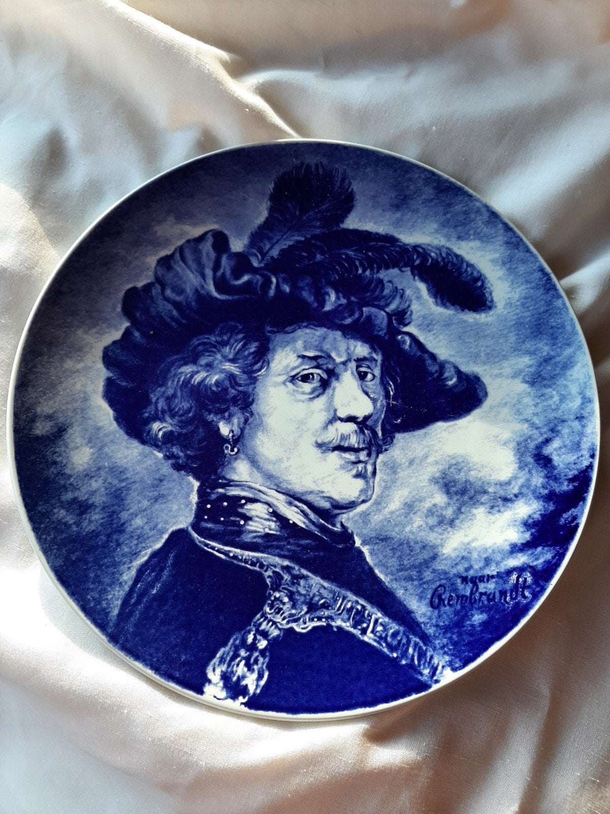 wandbord/ Boch/ La louvriere/ Delfts/ Rembrandt, Antiek en Kunst, Ophalen of Verzenden