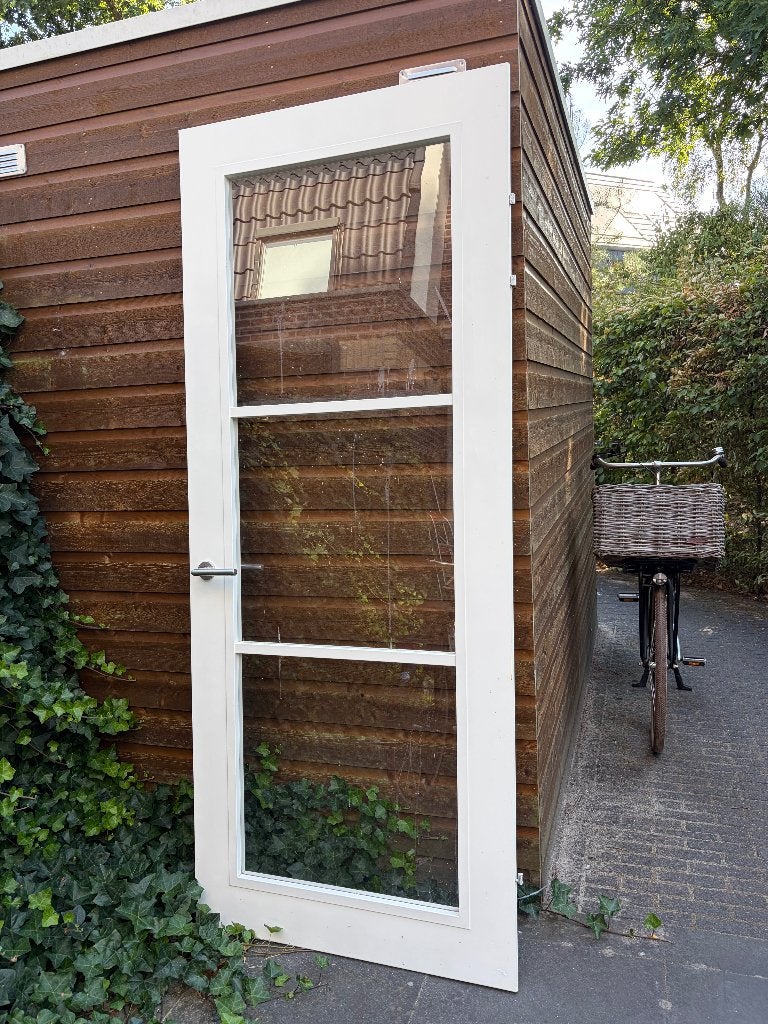 Svedex binnendeur met glas, Ophalen, Gebruikt, 80 tot 100 cm, 215 cm of meer