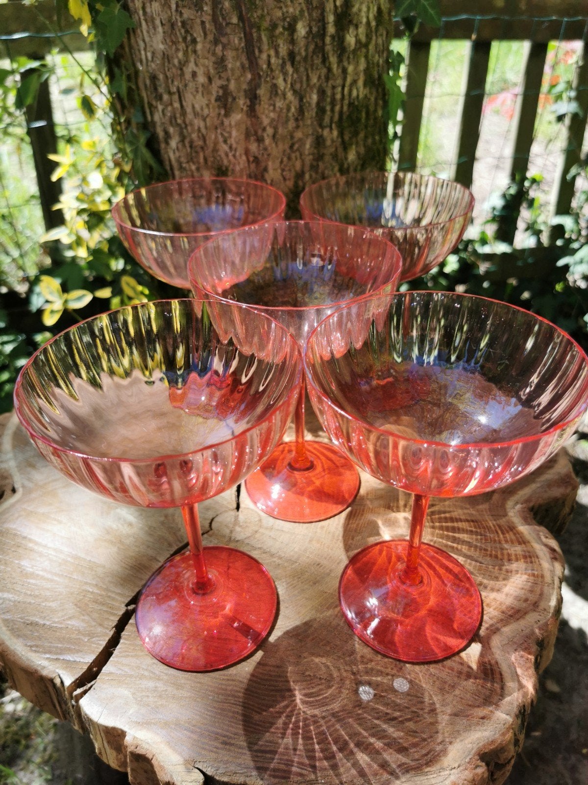 Anna nina champagne cocktail wijn water desert glazen retro, Huis en Inrichting, Keuken | Servies, Ophalen of Verzenden, Glas