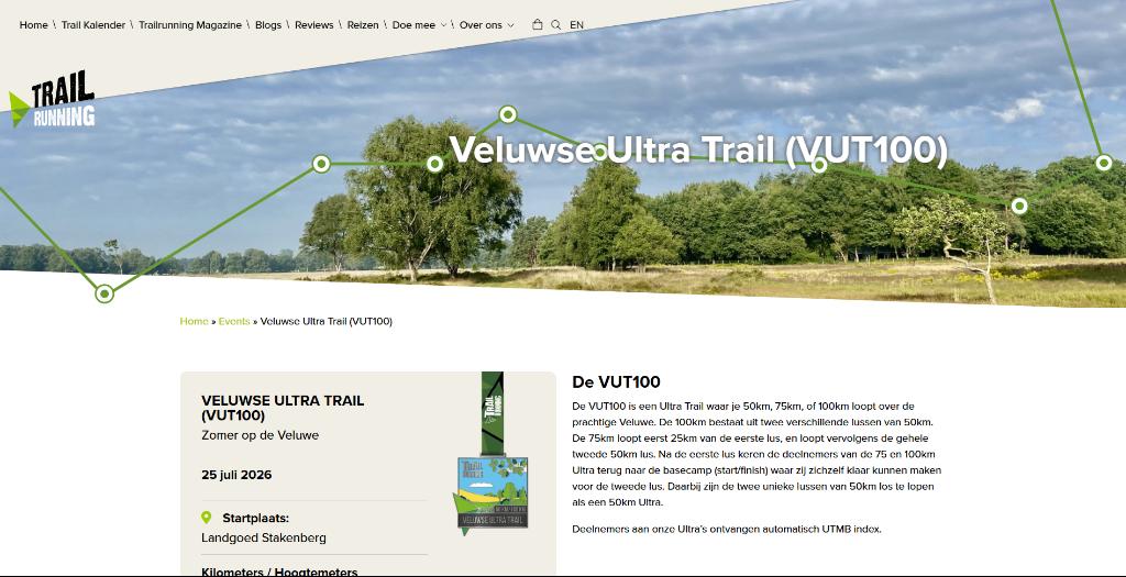Ticket Gezocht: Veluwse Ultra Trail (VUT100), Tickets en Kaartjes, Sport | Overige, Eén persoon