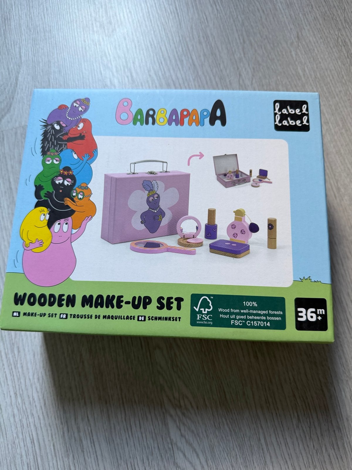 Label Label Barbapapa Houten Make-up Set, Kinderen en Baby's, Ophalen of Verzenden, Nieuw, Knutselen