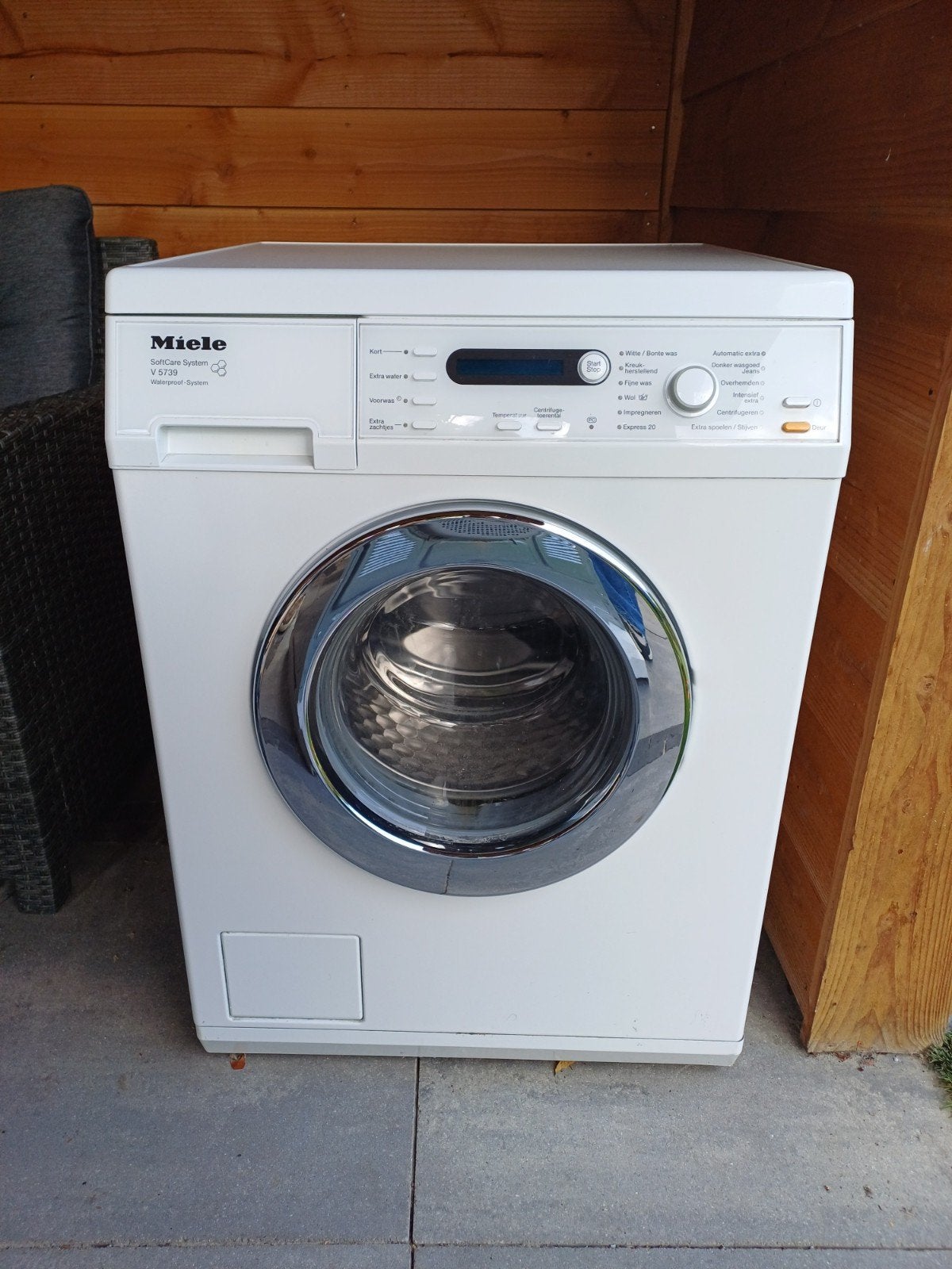 Miele V 5739 SoftCare System Wasmachine, Ophalen, Gebruikt, Voorlader, Wolwasprogramma