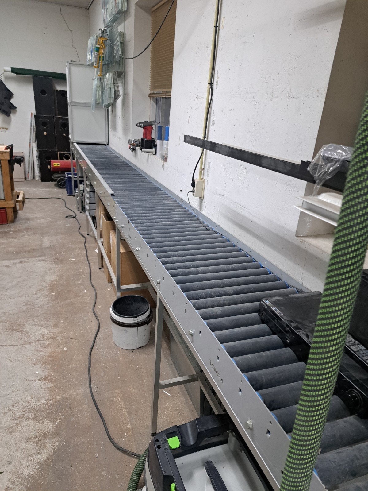 Rollenbaan 8 meter – aluminium onderframe, Ophalen, Zo goed als nieuw