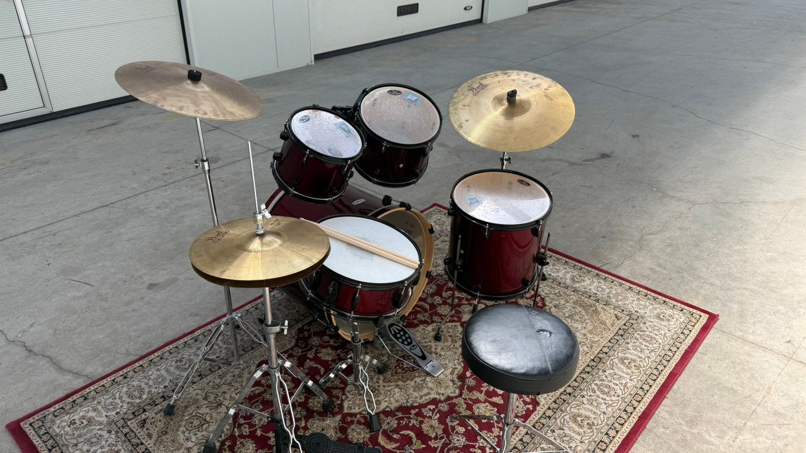 Drumstel - Pearl Forum | Compleet!, Ophalen, Zo goed als nieuw, Pearl