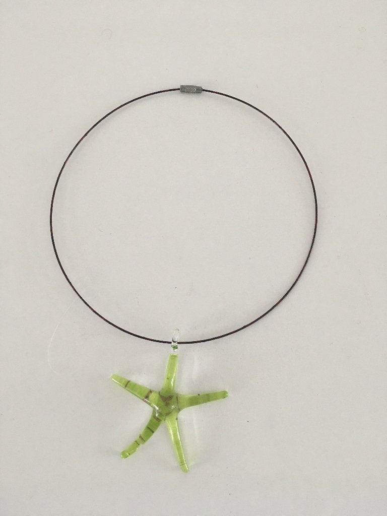 Hanger, Sieraden, Tassen en Uiterlijk, Kettinghangers, Ophalen of Verzenden, Nieuw, Groen, Glas of Kristal