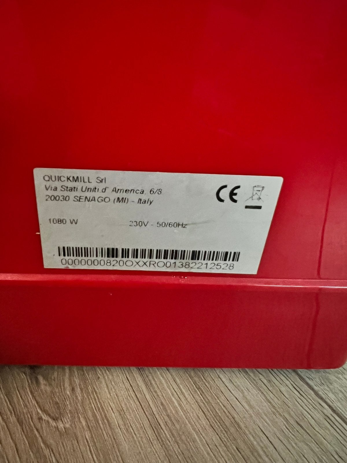 Quickmill 820, Witgoed en Apparatuur, Stoompijpje, Gebruikt, Espresso apparaat, Gemalen koffie