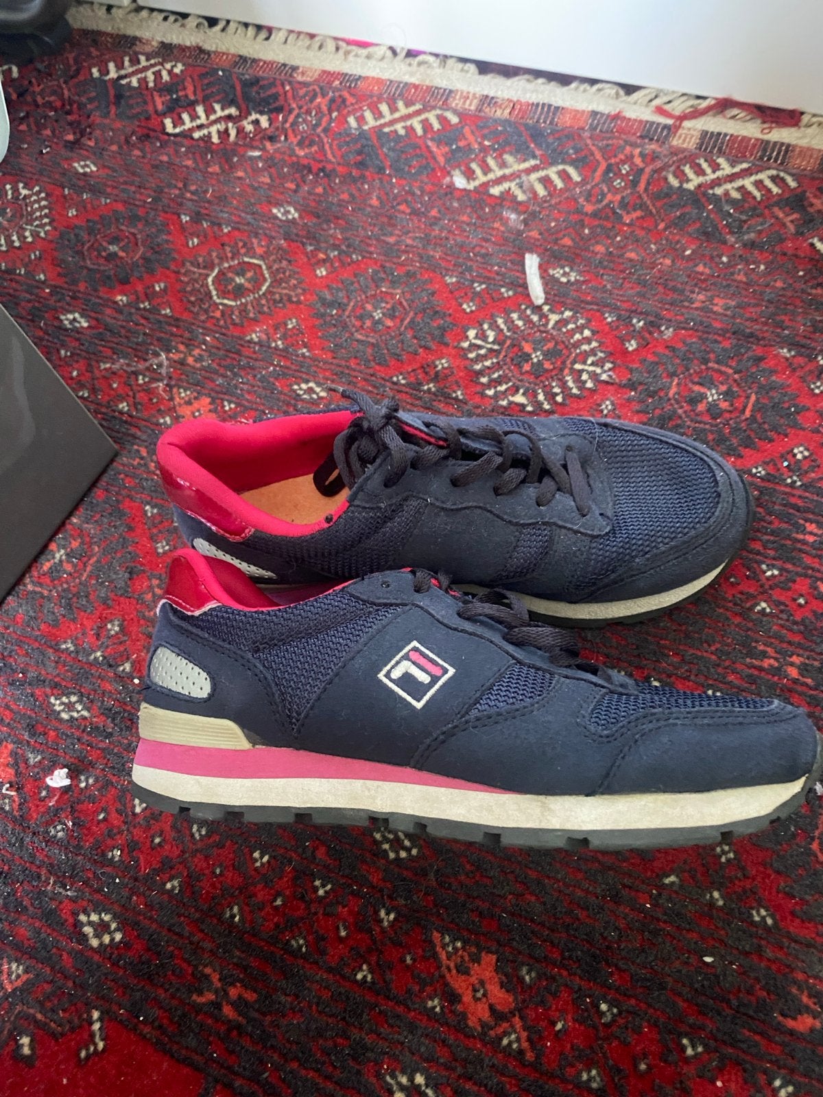 Fila Sportschoenen Maat 33 - Blauw/Roze, Kinderen en Baby's, Ophalen, Gebruikt, Jongen of Meisje, Sportschoenen
