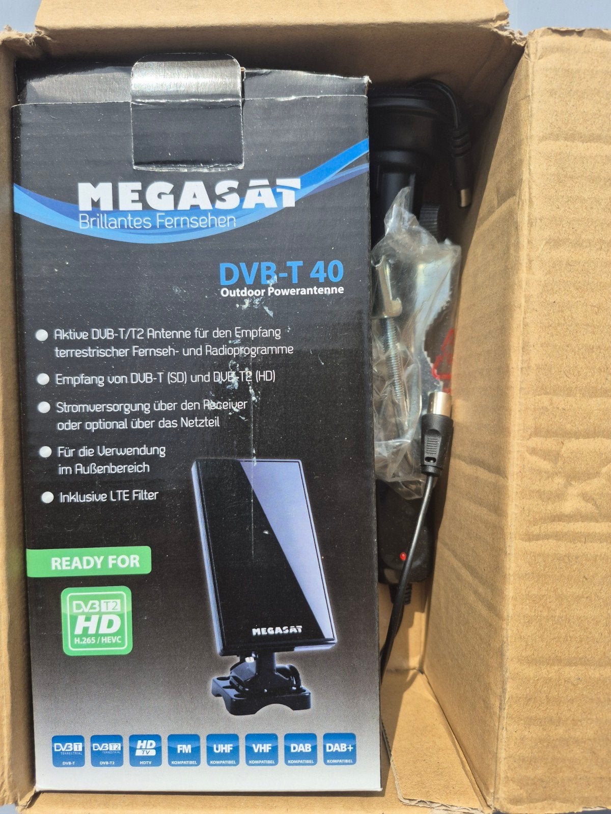 Nieuwe Megasat DVB-T40 Outdoor Powerantenne, Ophalen of Verzenden, Nieuw, Antenne