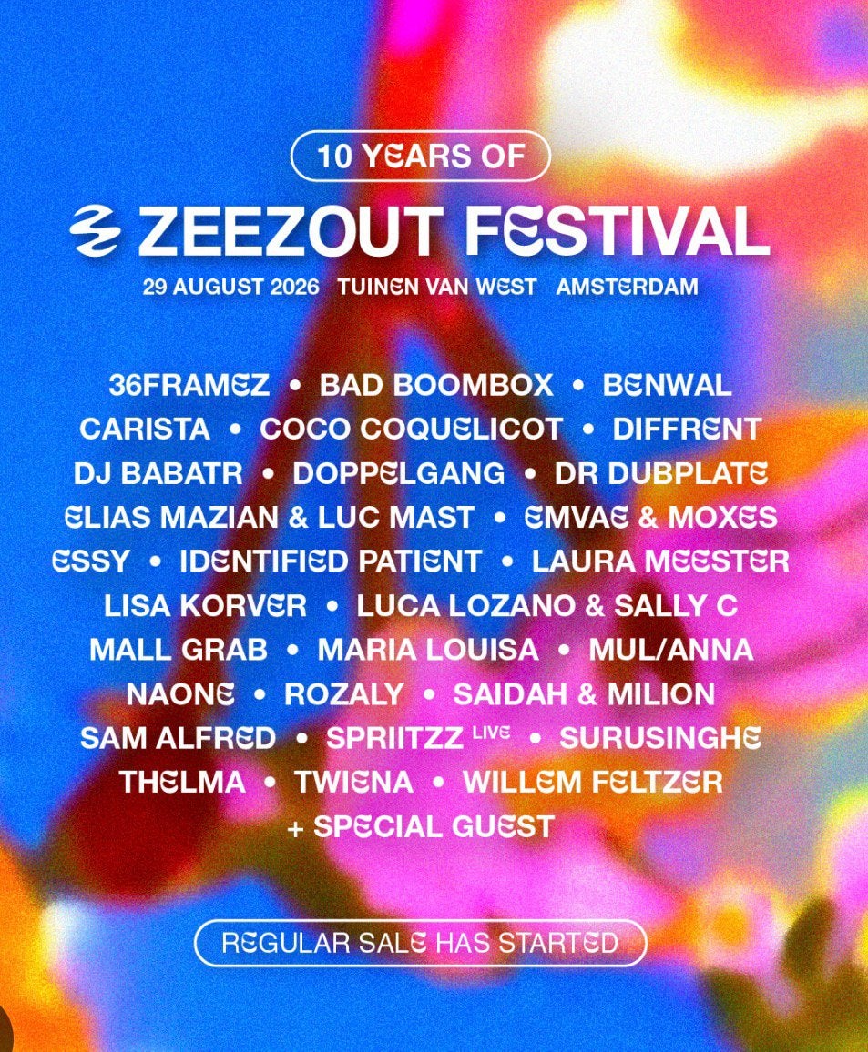 3 tickets Zeezout festival, Drie personen of meer