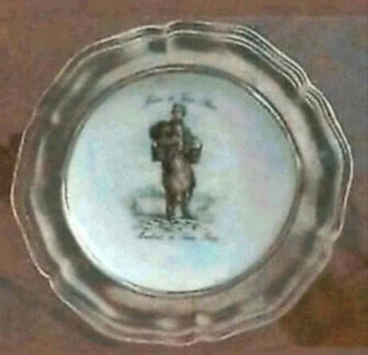 bordje v. porselein en Tin uit limoges, Ophalen of Verzenden
