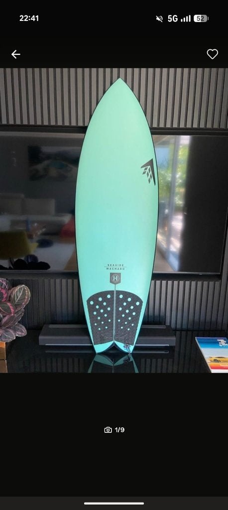 Firewire Seaside 5'8'' , 35,4L Zo goed als nieuw FCS 2, Watersport en Boten, Golfsurfen, Ophalen, Zo goed als nieuw, Fish