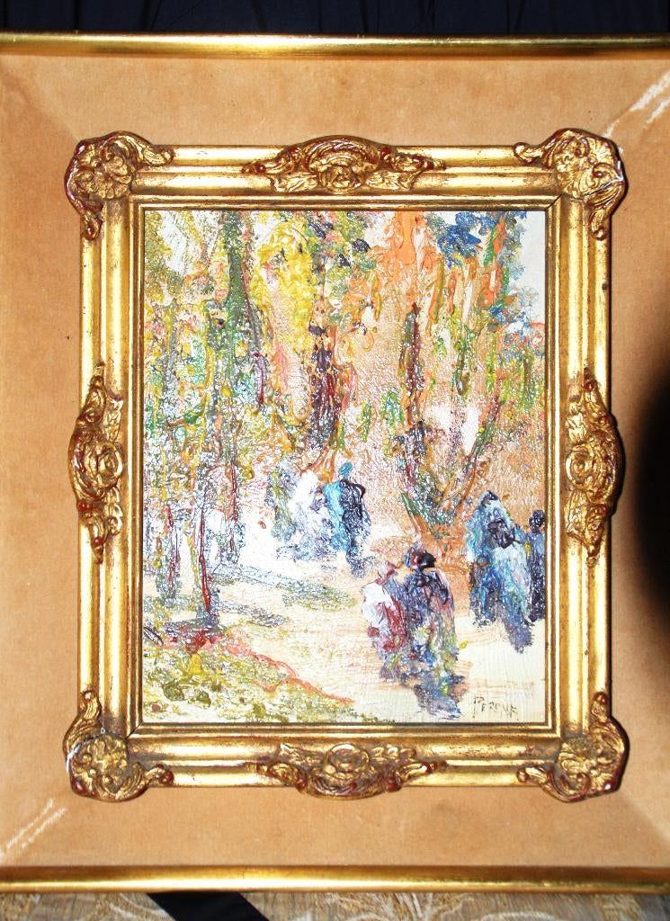 Schilderij /Lucien Perona Frankrijk in 1906, Antiek en Kunst, Ophalen of Verzenden