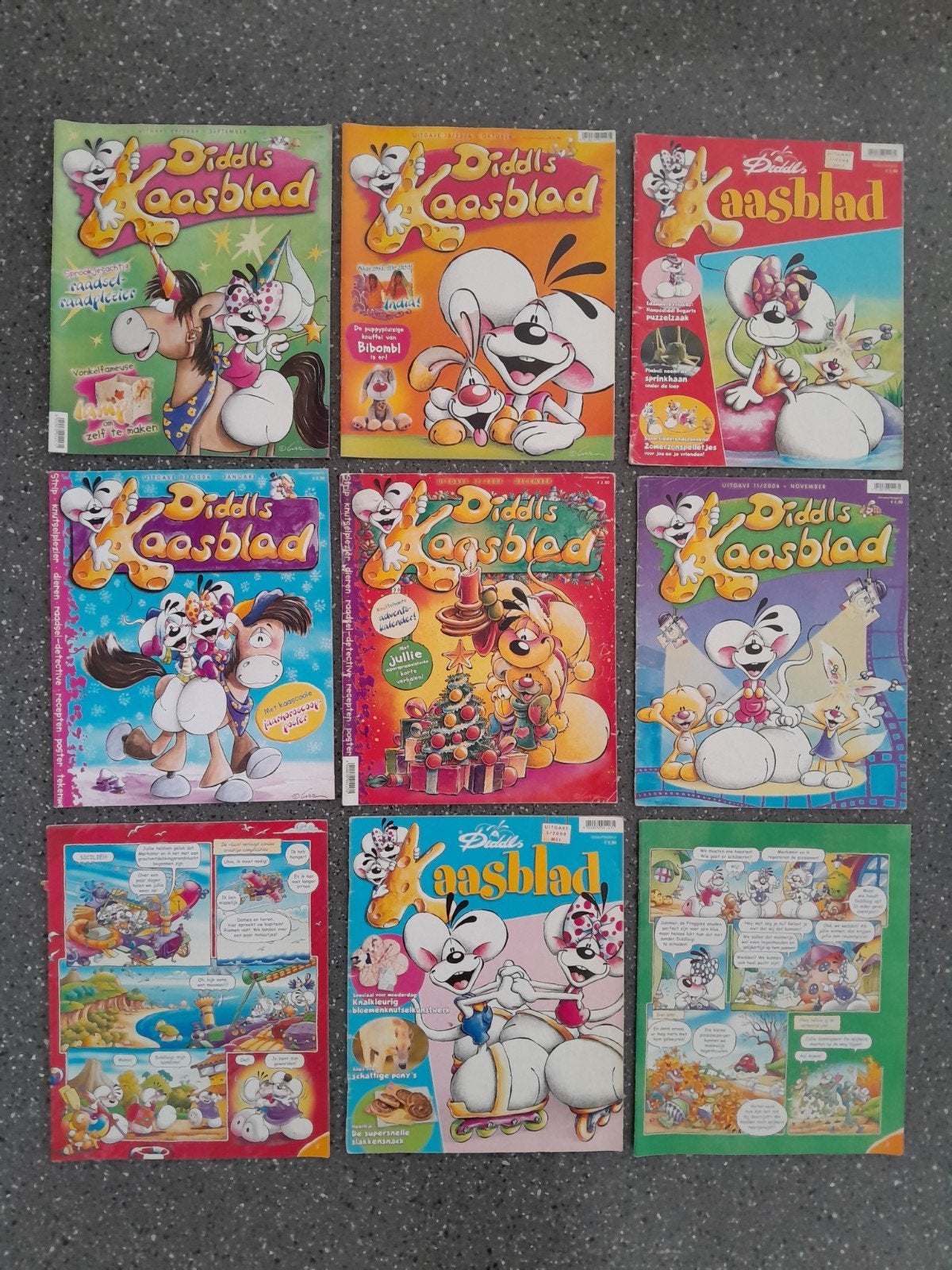 Diddy Kaasblad ~ 9 stuks, Ophalen of Verzenden, Diddl