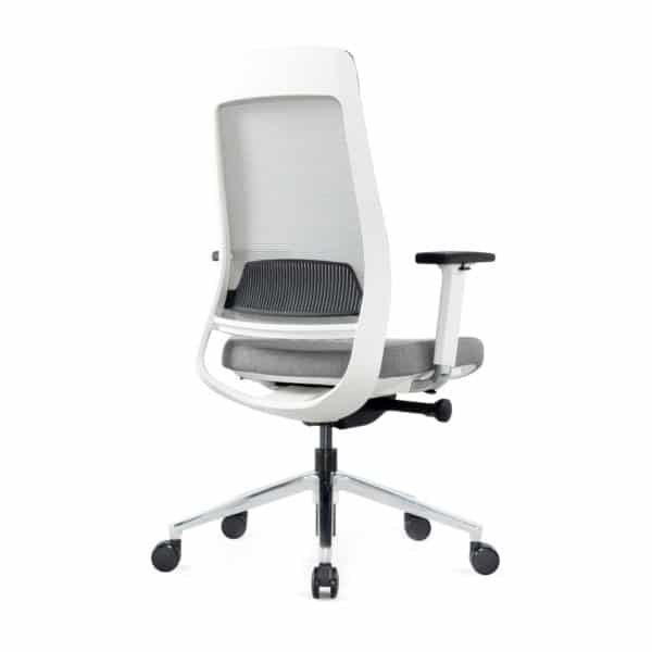 Ergonomische design bureaustoel VST Ledderra grijs wit, VST, Nieuw, Ophalen of Verzenden, Industriestraat 5
