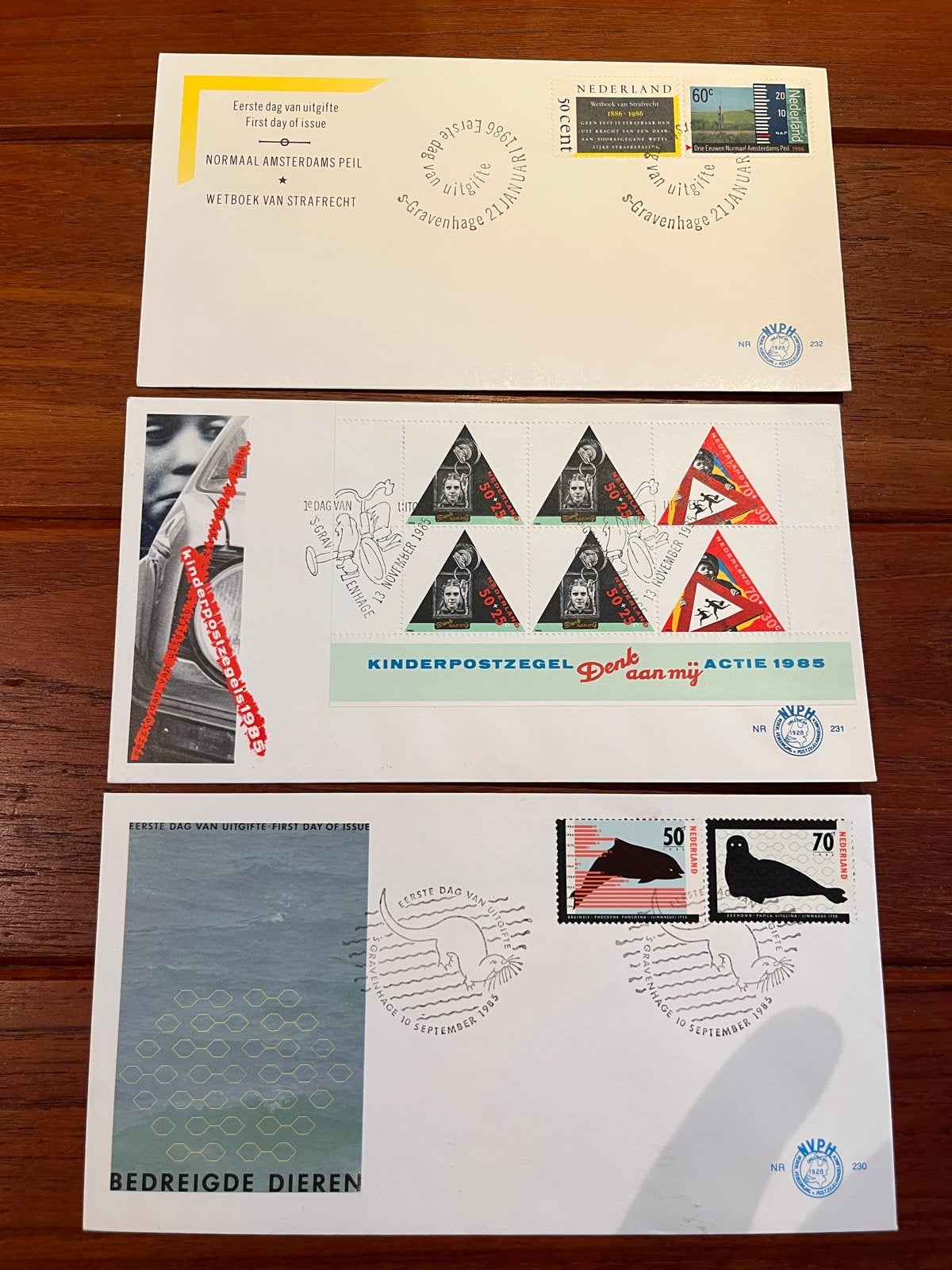 Verzameling Eerste Dag Uitgifte enveloppen (FDC), Ophalen, Onbeschreven, Nederland