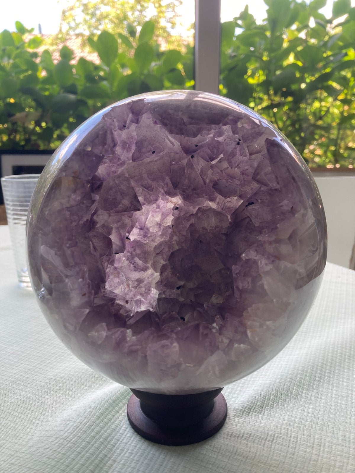 Amathyst agaat hematiet geode bol mineraal edelsteen, Ophalen, Mineraal