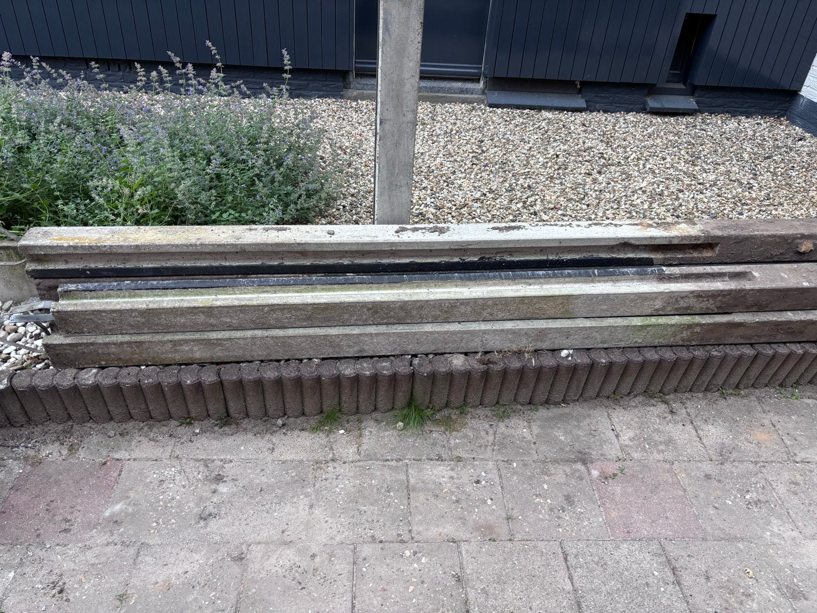 Betonpoeren voor schutting 12x12x264cm, Ophalen, Overige materialen, Gebruikt, Minder dan 3 meter