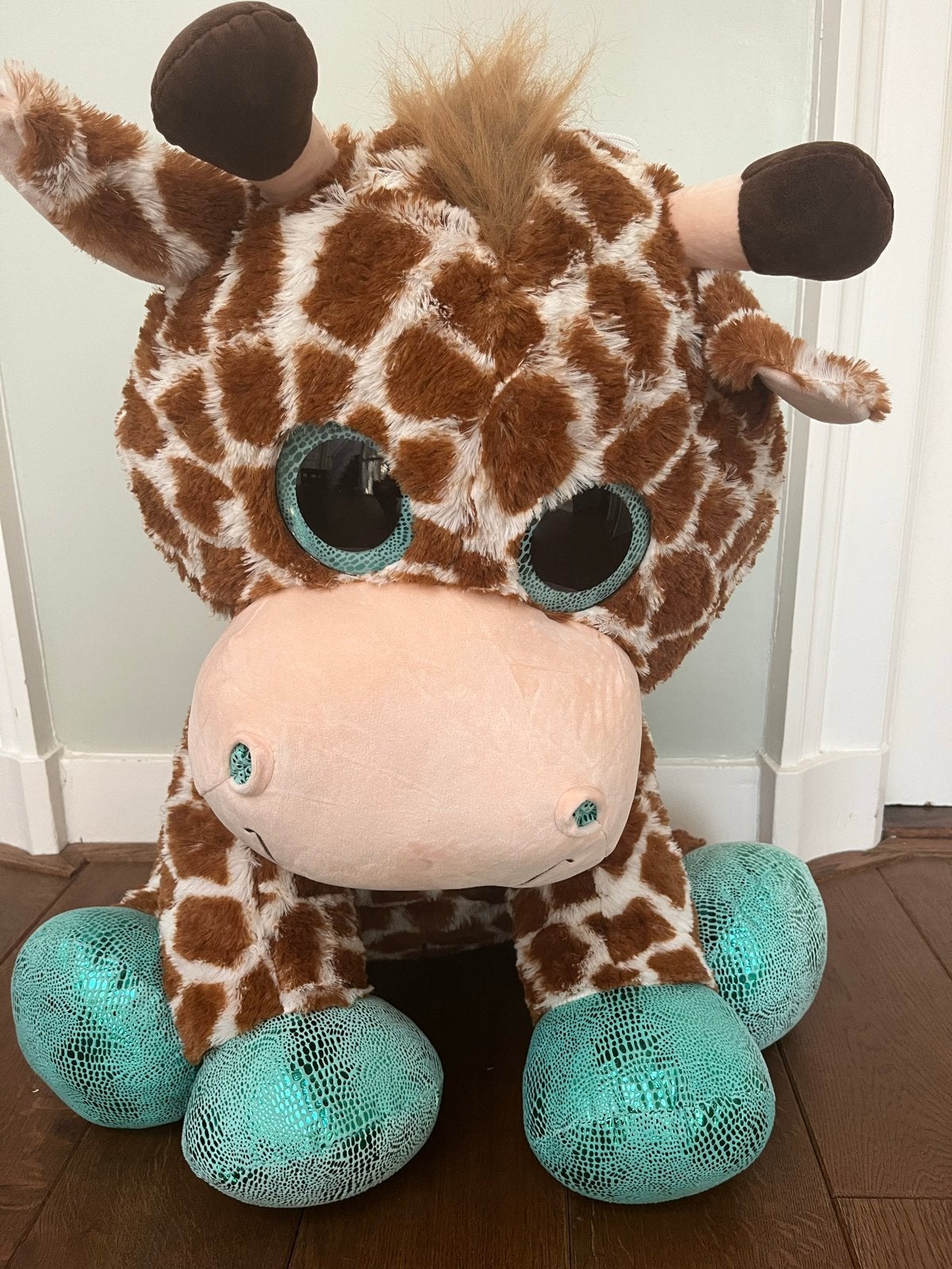 Grote Giraffe Knuffel met Glitterogen - XXL 100 cm, Kinderen en Baby's, Speelgoed | Knuffels en Pluche, Ophalen, Overige merken