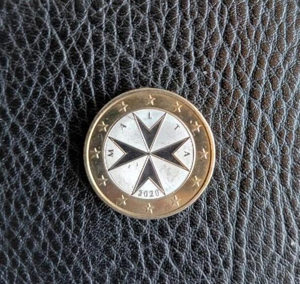 Malta 1 Euro munt 2020 - Maltezer Kruis, Postzegels en Munten, Munten | Europa | Euromunten, Ophalen of Verzenden, Malta, 1 euro