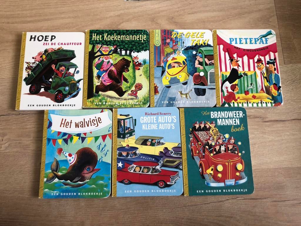 Gouden blokboekjes 7 stuks, Ophalen, Gelezen, 3 tot 4 jaar