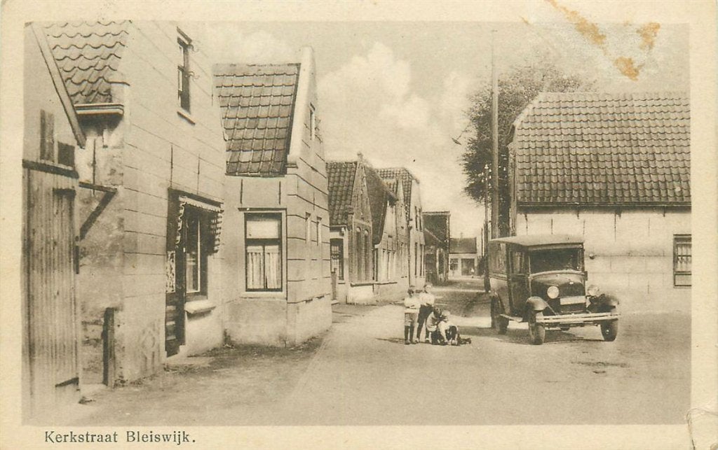 702-037-003 Bleiswijk Kerkstraat, Verzamelen, Ansichtkaarten | Nederland, Verzenden, Voor 1920, Zuid-Holland