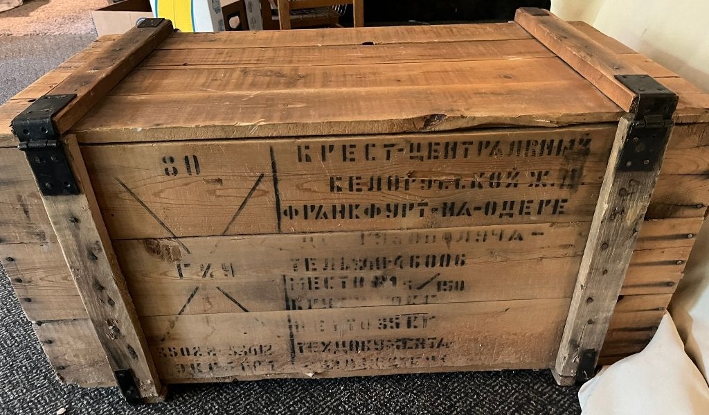 Houten kist, Huis en Inrichting, Woonaccessoires | Kisten, Ophalen, 50 tot 100 cm, Minder dan 50 cm