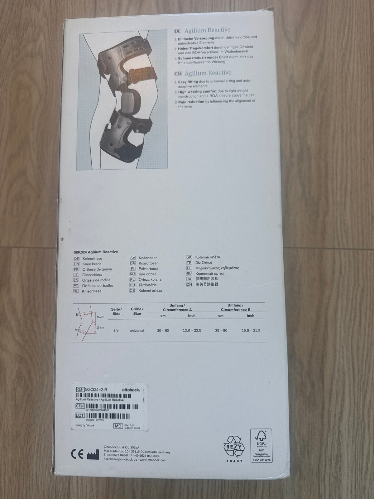 Ottobock nieuwe in doos, Ophalen of Verzenden, Nieuw