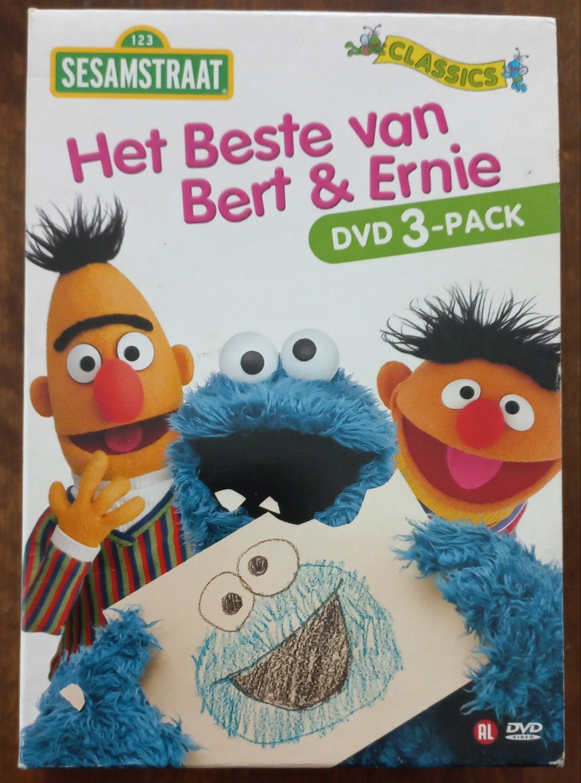 Sesamstraat Classics DVD 3-pack: Het Beste van Bert & Ernie, Gebruikt, Verzamelbox, Alle leeftijden, Nederlands