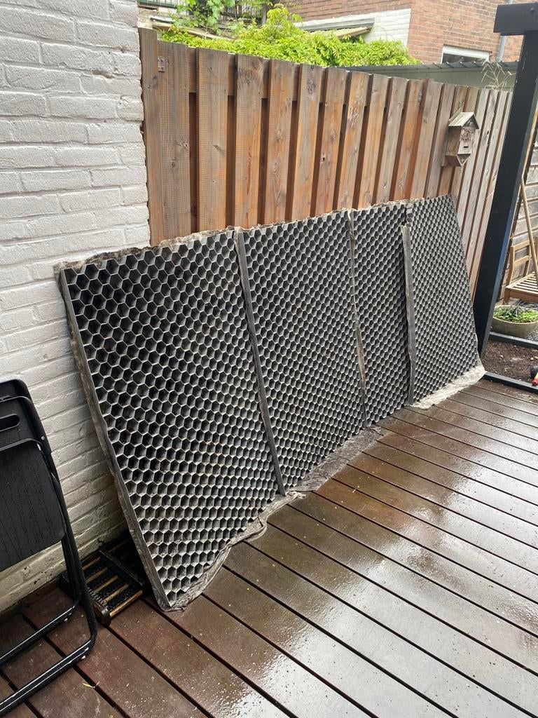 Grindmatten 7 stuks, Tuin en Terras, Ophalen, Zo goed als nieuw, Hout, Minder dan 3 meter