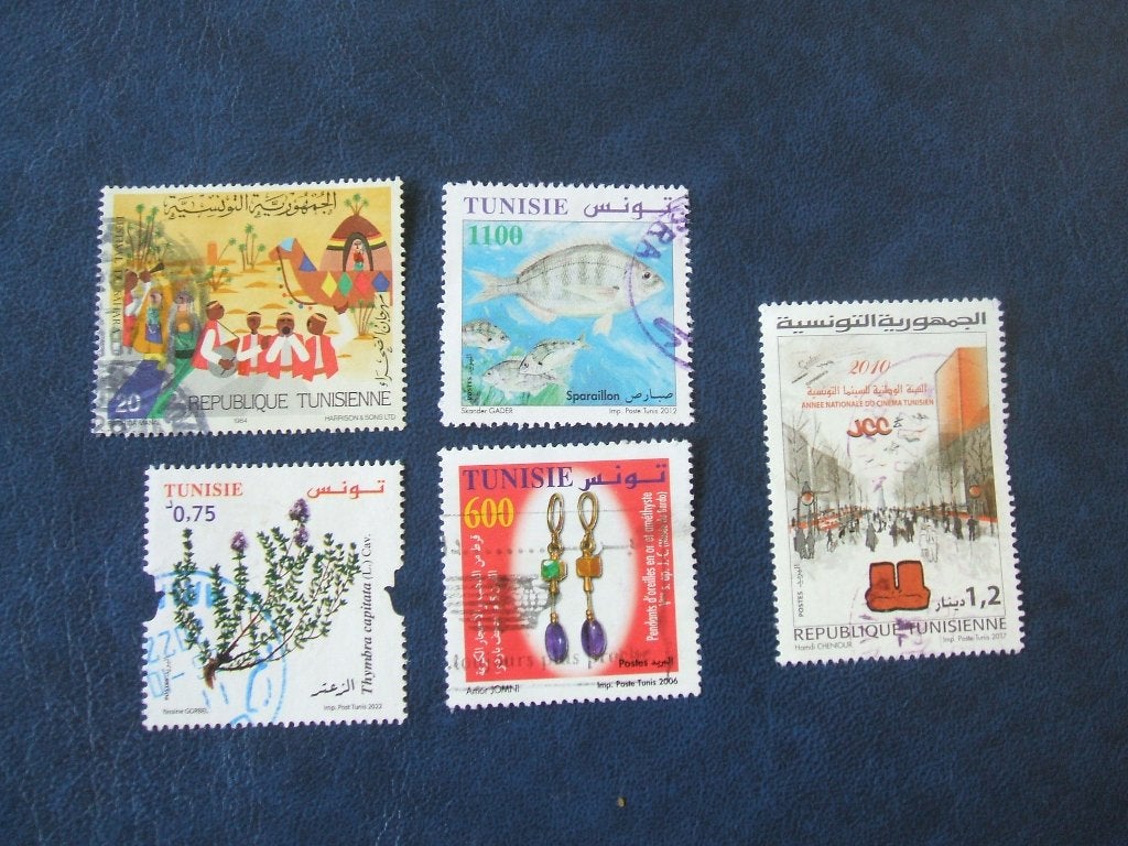 Tunesie  diverse zegels 1, Ophalen of Verzenden, Tunesië, Gestempeld