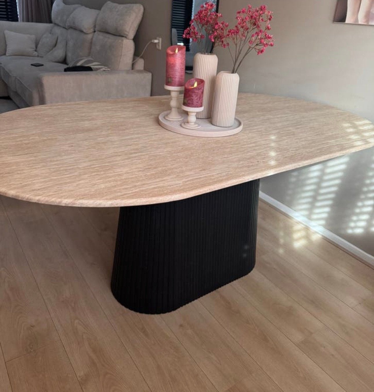 Eettafel, 200 cm of meer, Zo goed als nieuw, Rechthoekig, 50 tot 100 cm