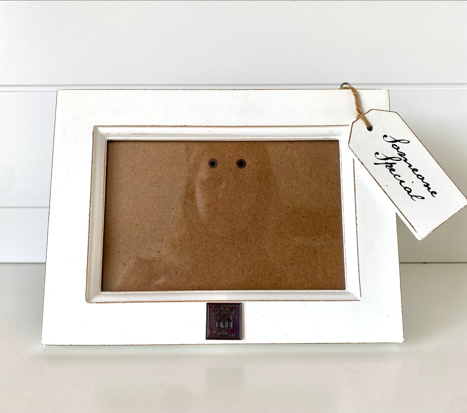 Riviera Maison Witte fotolijst met 'Someone Special' label, Huis en Inrichting, Woonaccessoires | Lijsten, Gebruikt, Ophalen of Verzenden