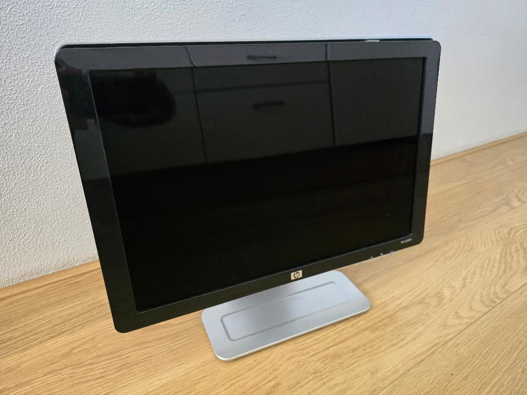 Mooie HP breedbeeld LCD monitor 20,1 inch met speakers, Gebruikt, Ophalen of Verzenden, VGA, Ingebouwde speakers
