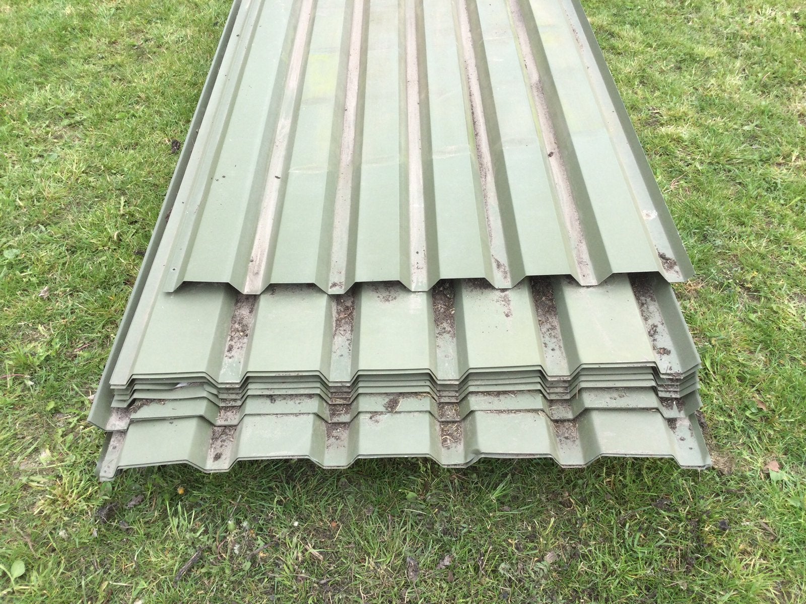 Damwand platen groen €2,- per meter, Doe-het-zelf en Verbouw, Platen en Panelen, Ophalen of Verzenden, Gebruikt