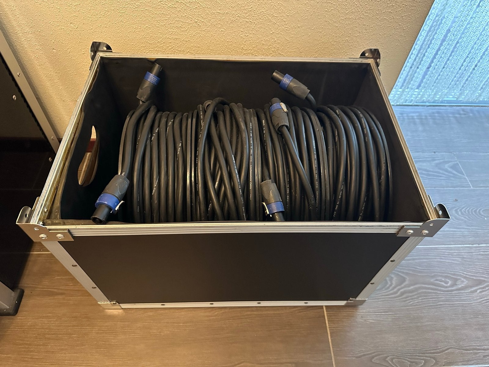 4x 25m Tasker C288 Luidsprekerkabel met Neutrik Connectoren, Ophalen, Gebruikt, 10 meter of meer, Luidsprekerkabel