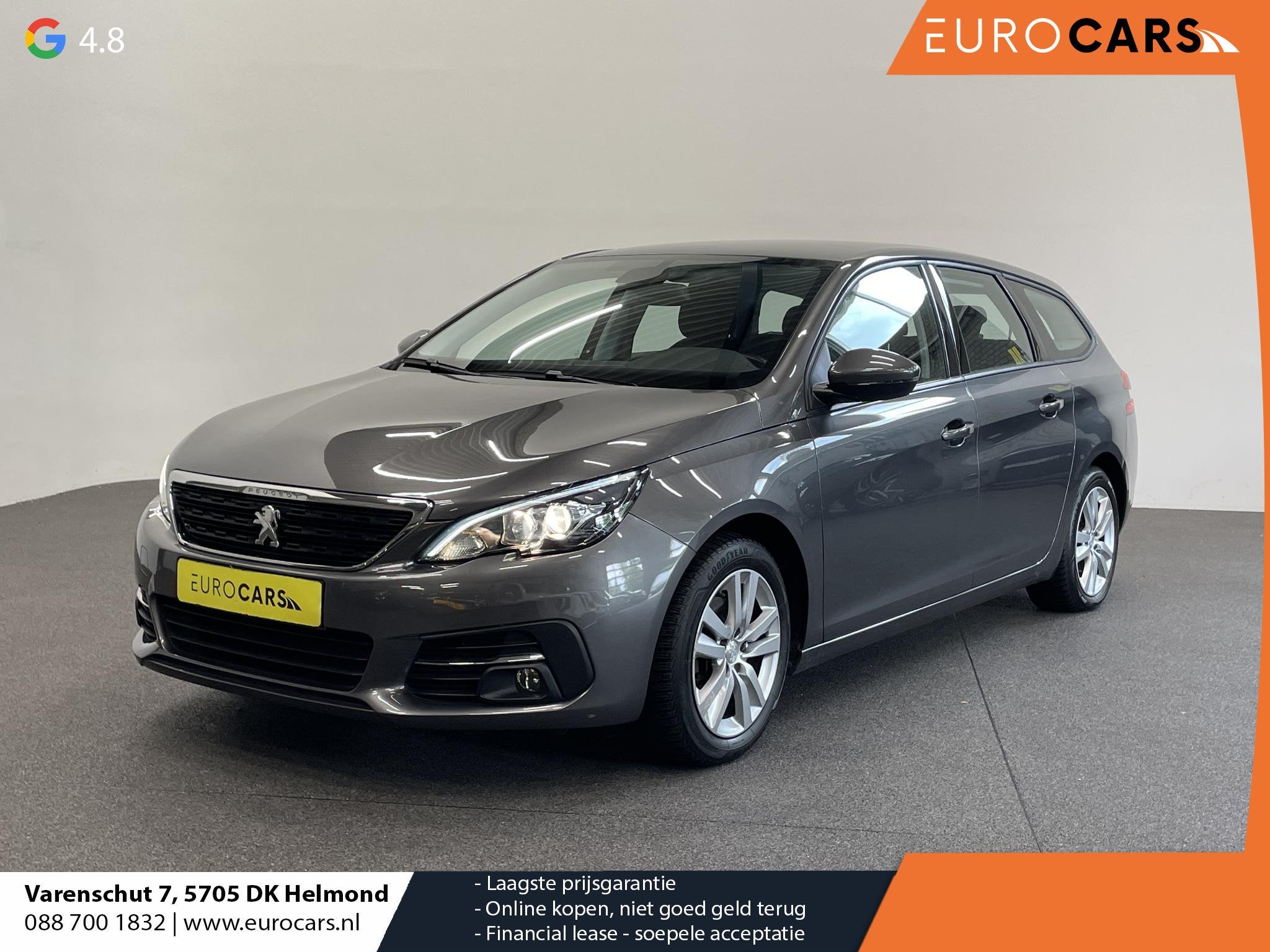 Peugeot 308 SW 1.2 PureTech Active Pack Trekhaak Navigatie P, Voorwielaandrijving, Stof, Gebruikt, Euro 6