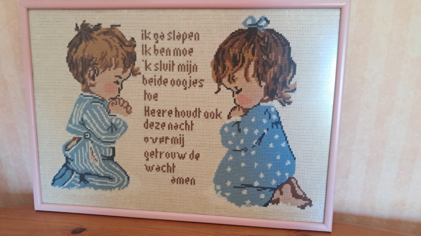 Geborduurd schilderij, Ophalen, Zo goed als nieuw