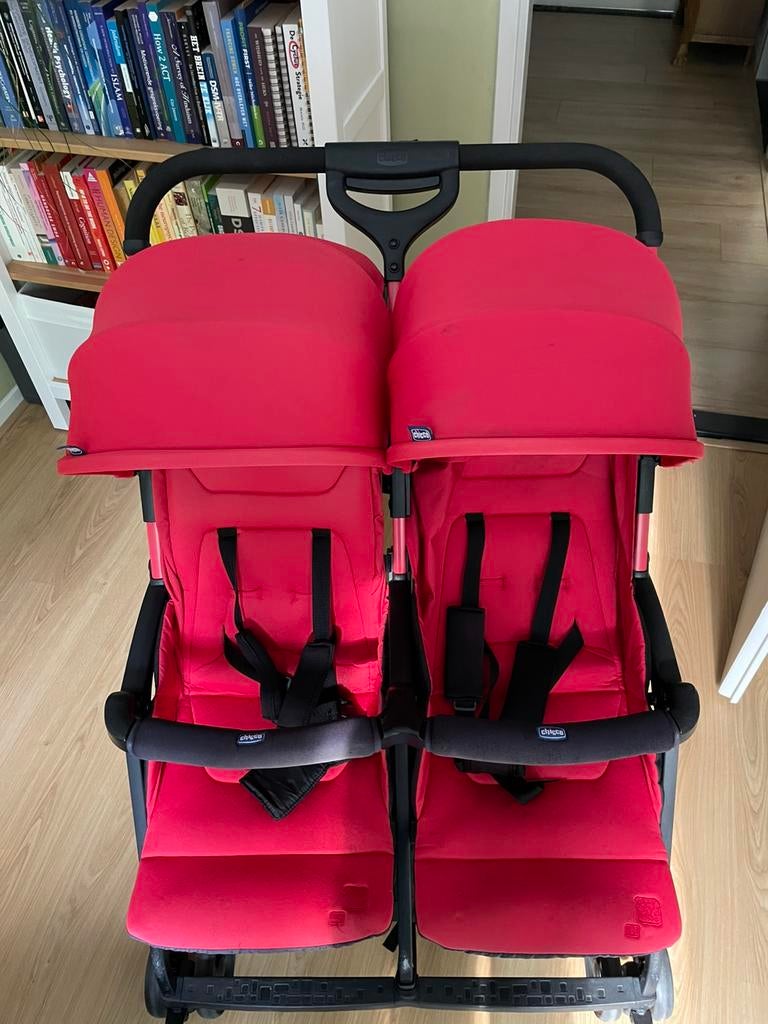 Chicco duo buggy, rood, Ophalen, Gebruikt, Kinderwagen of Buggy
