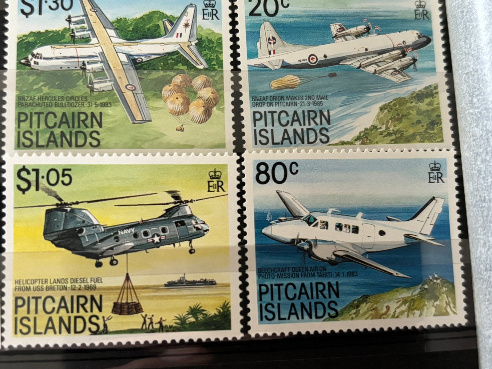 Vliegtuig,Pitcairneilanden 1989, Verzenden, Postfris, Vliegtuigen