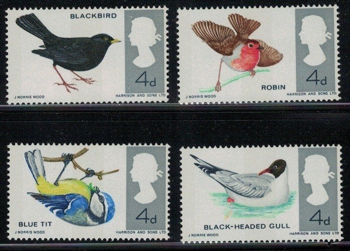 C605 Engeland 425/28 postfris Vogels, Ophalen of Verzenden, Postfris