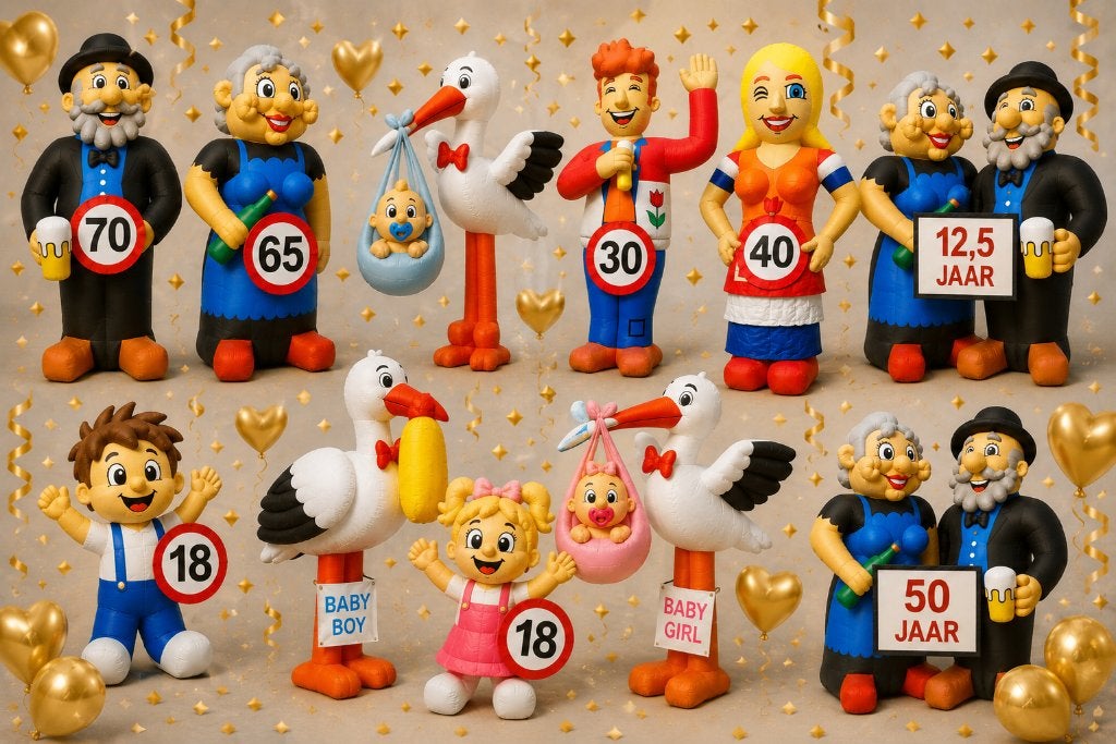 Feestpop huren Amsterdam | Abraham Sarah geslaagd| Vanaf €15, Ophalen, Zo goed als nieuw, Abraham of Sarah