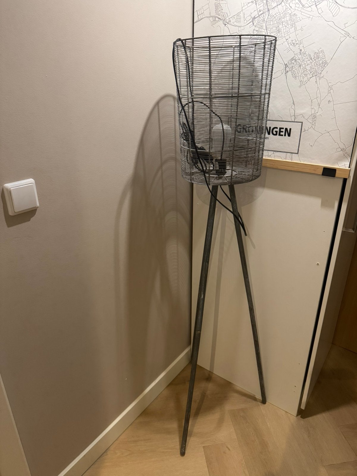 industriële sta lamp, Ophalen, Zo goed als nieuw, 150 tot 200 cm