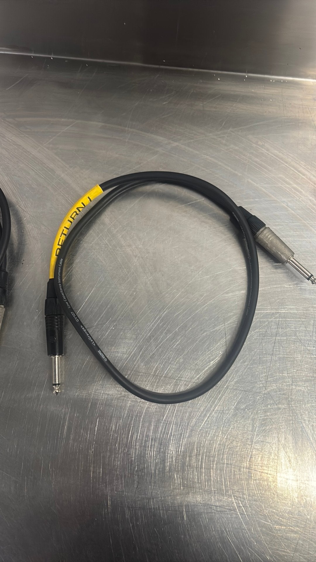 Mono Jack jack kabel 1 meter lang., Muziek en Instrumenten, Ophalen of Verzenden, Gebruikt, Instrument