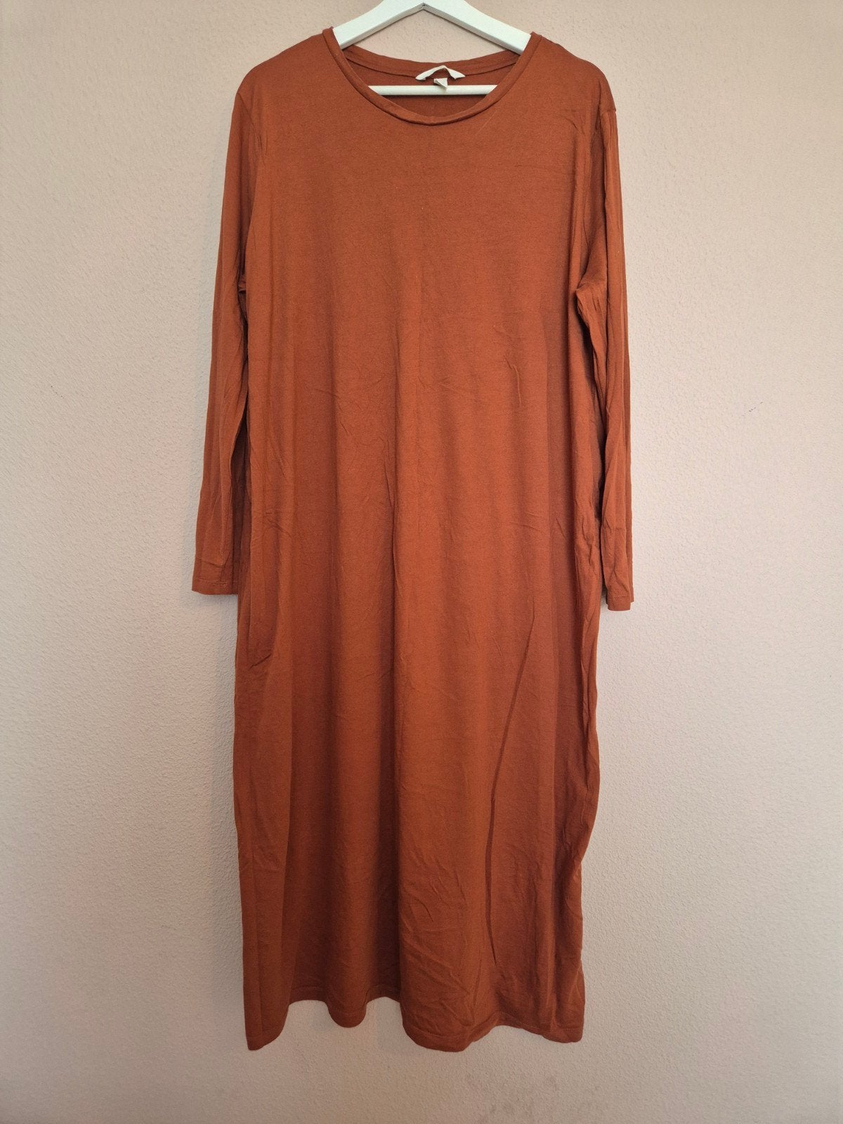 Zwangerschapsjurk maat XXL, H&M, Bruin, Jurk, Maat 46/48 (XL) of groter