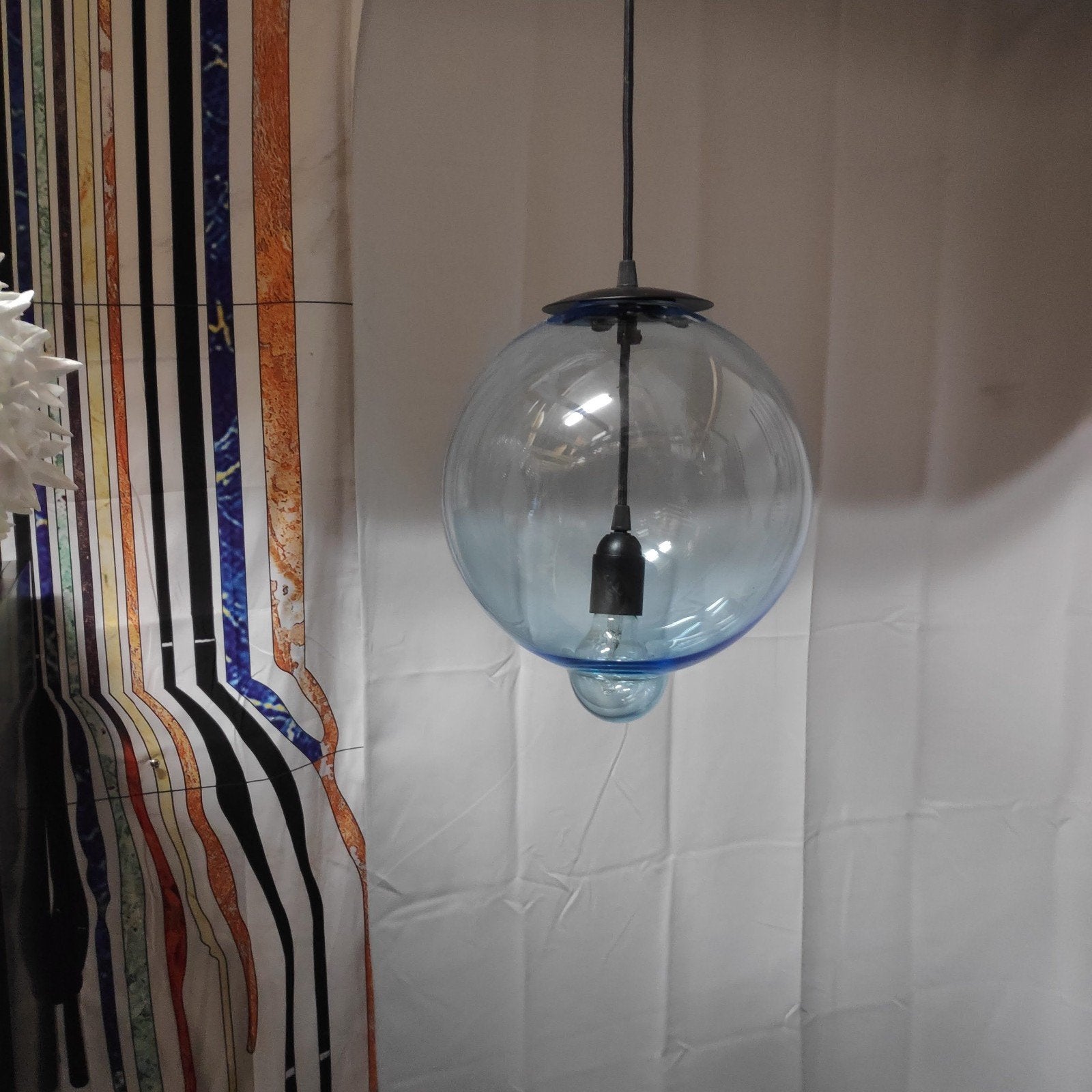 Cappellini Meltdown Hanglamp - Johan Lindstén - Azzurro, Ophalen of Verzenden, Nieuw, Glas, Design