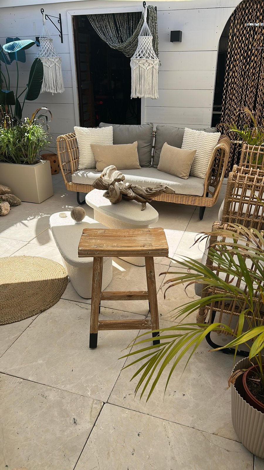 Leuke Kruk van HK living  Bali , Ibiza , Bohemian stijl, Ophalen, Zo goed als nieuw, Hout