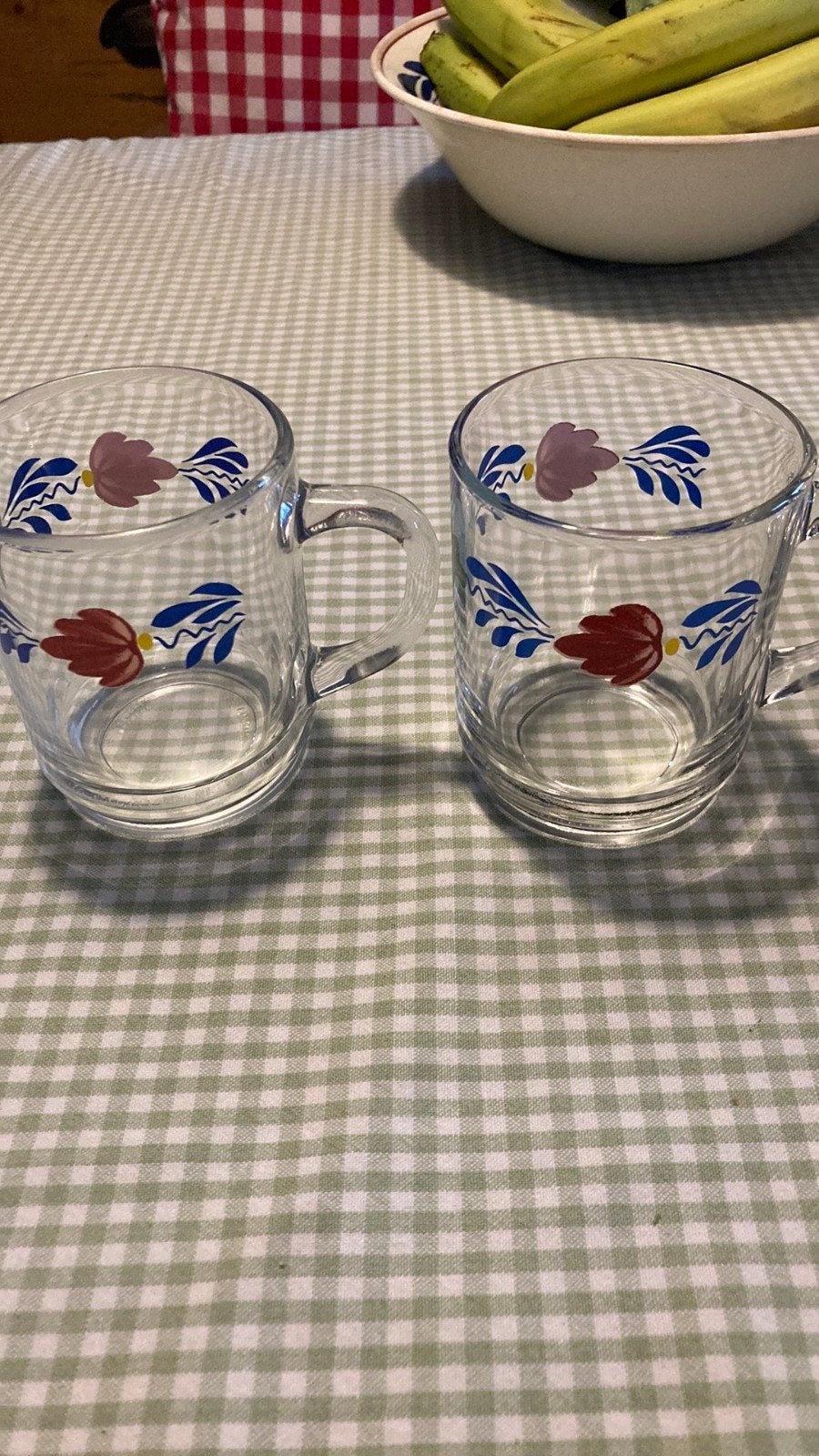 boerenbont theeglazen, Huis en Inrichting, Ophalen of Verzenden, Zo goed als nieuw, Glas, Glas of Glazen